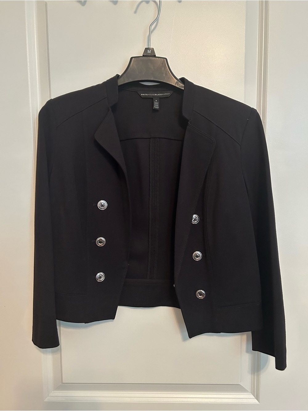 White House Black Market Black Cropped Blazer